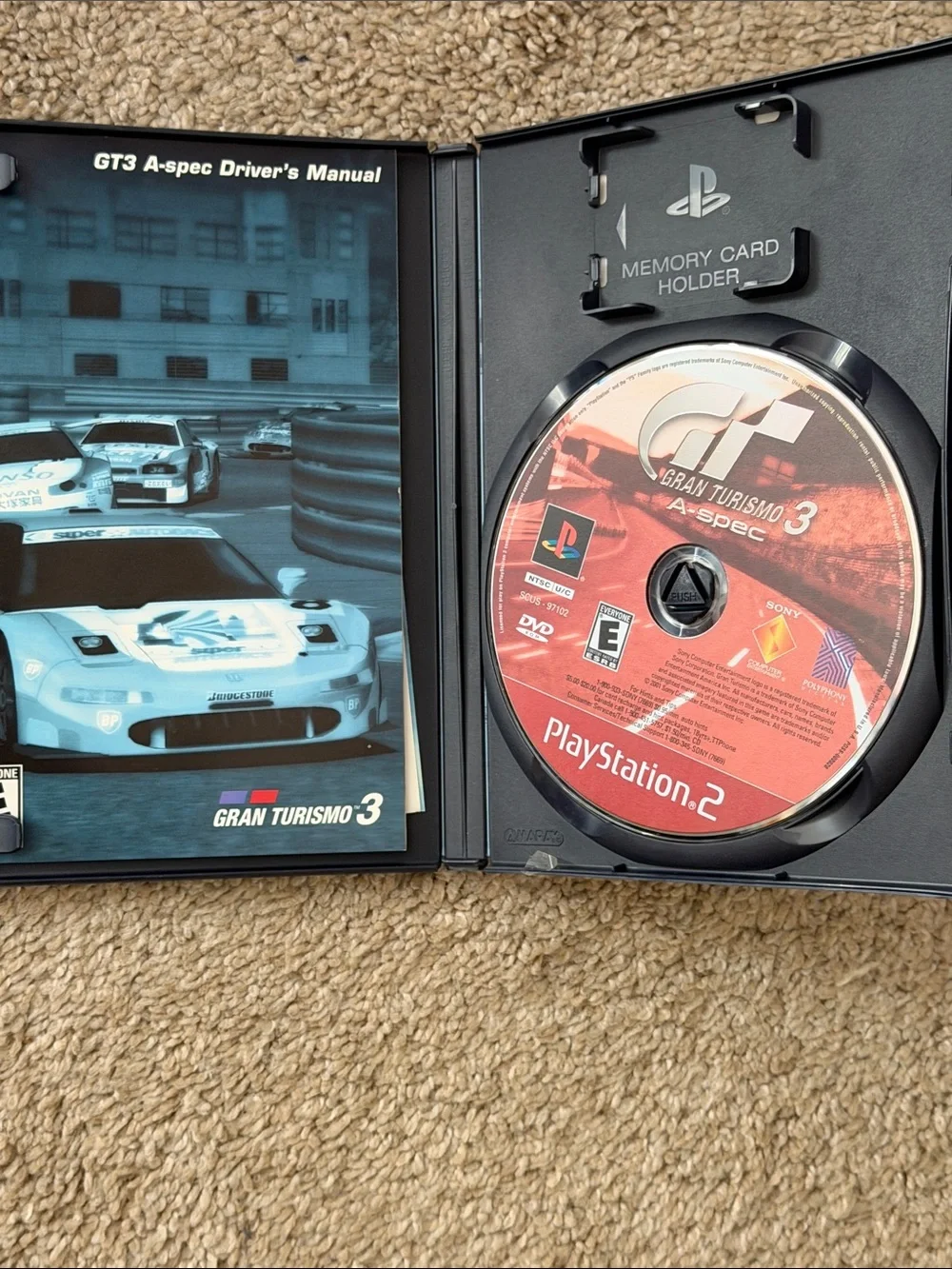 Sony Gran Turismo 3 A-Spec PlayStation 2 Game (Red/Blue/Black)